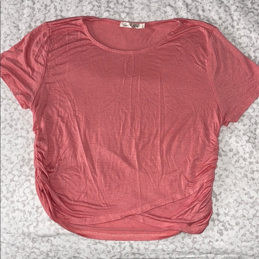 Pink crop top L